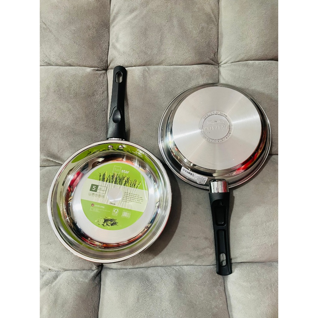 1 Chảo inox 3 đáy 20cm Five Star hkm Anlene
