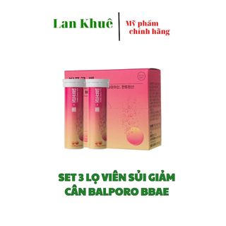 Set 3 Lọ Viên Sủi Giảm Cân Balporo Bbae