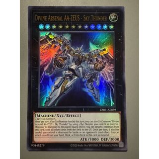 es01 [ Dưa Hấu Yugioh ] Lá bài thẻ bài Divine Arsenal AA-ZEUS Sky Thunder - Ultra Rare - Tặng bọc bài nhựa