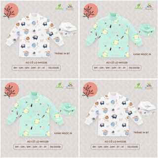 [CHÍNH HÃNG] Áo cổ lọ trẻ em chất liệu cotton in họa tiết cao cấp mềm mại Lullaby