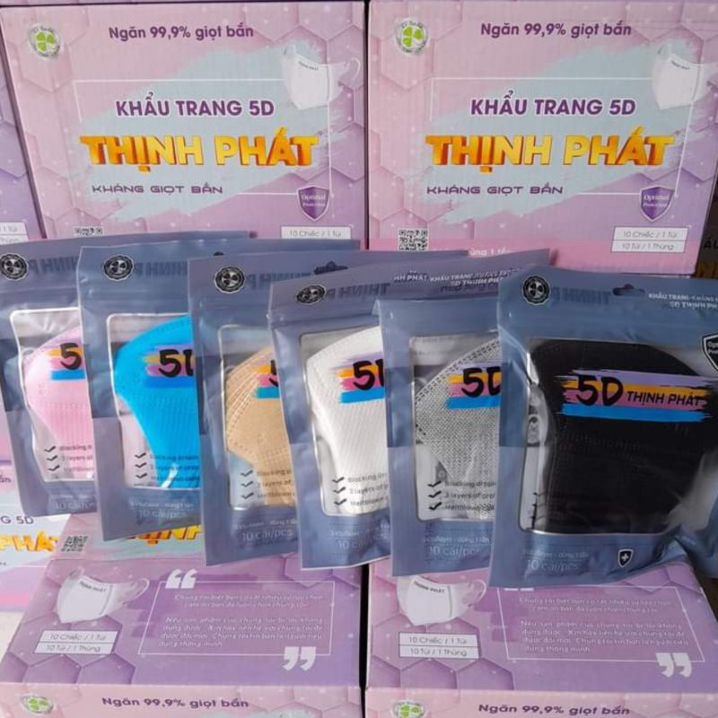 500 Cái Khẩu Trang 5D Thịnh Phát