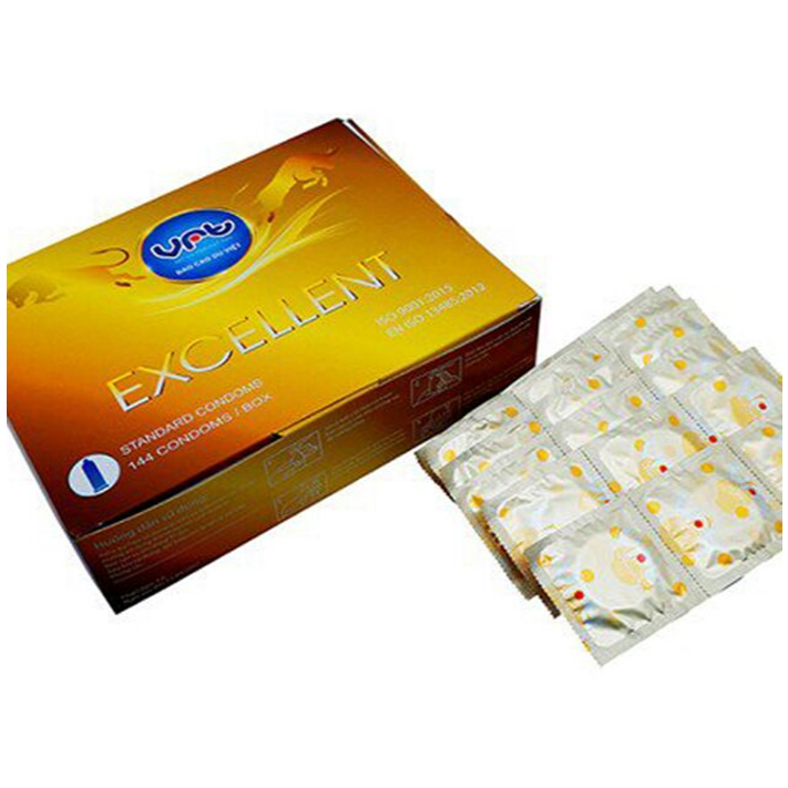 Bao Cao Su Gia Đình VRT Excellent, Bcs Siêu Mỏng Trơn Cho Cảm Giác Chân Thực, Size 52mm Ôm Vừa Vặn