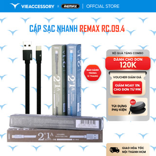 Cáp sạc nhanh Remax RC.09.4 i/a/m dòng sạc 2.4A chính hãng. Cáp dây dù dài 2m
