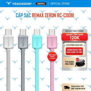 Cáp sạc REMAX Zeron RC-C008I - Hợp kim nhôm, TPE - 2.4A - 1m