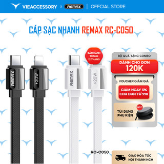 Cáp sạc nhanh Remax RC-C050 TypeC to LN PD 20W, dài 1M