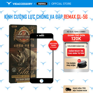 Kính cường lực Full màn chống va đập hiệu quả Remax GL-56 sở hữu độ cứng chuẩn 9H được sản xuất công nghệ cao
