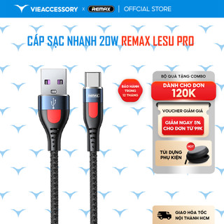 Cáp sạc nhanh 20W 5A Remax Lesu Pro RC-188 - Hàng Chính Hãng