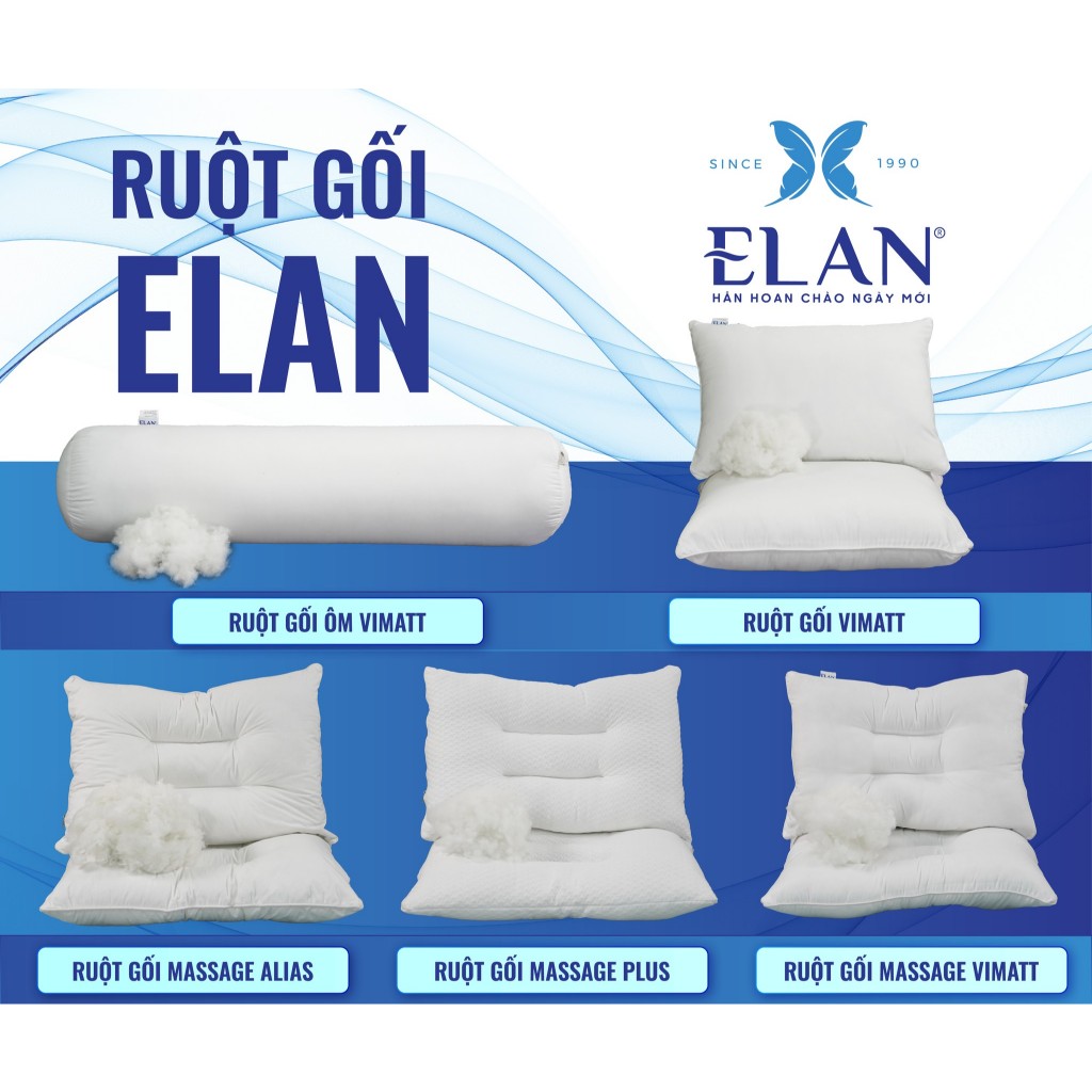Ruột gối hỗ trợ giấc ngủ ELAN Massage Alias,Vimatt,Plus