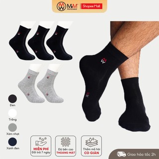 Hộp 5 đôi tất cổ dài nam chất liệu cotton MRM Manlywear MM