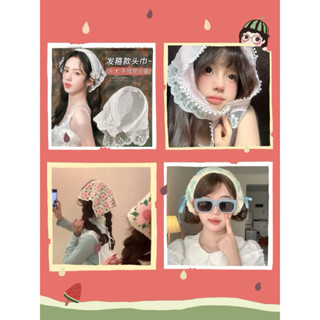 Khăn Trùm Đầu Kiểu Turban Bandana Khăn Trùm Đầu Viền Ren Tiểu Thư Kiểu Pháp Cho Nữ