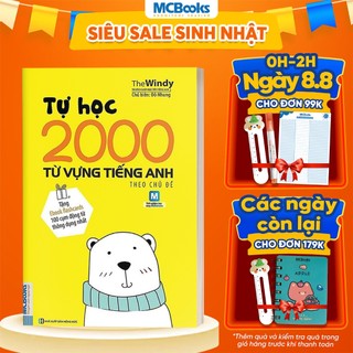 Sách - Tự Học 2000 Từ Vựng Tiếng Anh Theo Chủ Đề Phiên Bản Khổ Nhỏ Dành Cho Người Học Căn Bản - Học Kèm App Online