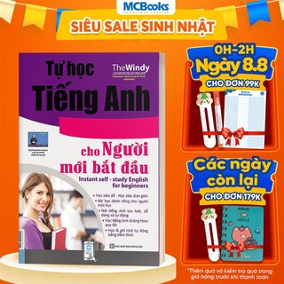 Sách - Tự Học Tiếng Anh Cấp Tốc Cho Người Mới Bắt Đầu - Kèm App Học Online