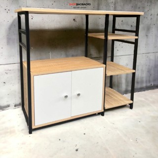 Kệ lò vi sóng kệ để lò nướng nhà bếp đa năng có ngăn tủ 70x78x30cm