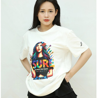 Áo Thun Sure UNISEX in Hình Cô Gái Sang Trọng, Chất liệu 100% Cotton Organic Premium Sure Fashion