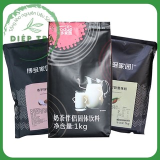 Bột Boduo 1kg các vị: Socola/Khoai Môn/Chống phân tầng đồ đá xay (Mix/Frappe)