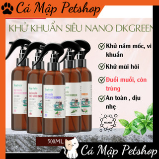 Xịt khử khuẩn siêu Nano DKGREEN, Xịt khử mùi diệt khuẩn, khử mùi hôi chó mèo