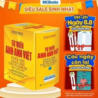 Sách - Từ Điển Anh Anh Việt Phiên Bản Bìa Cứng Màu Vàng - Giải Nghĩa Đầy Đủ Ví Dụ Phong Phú