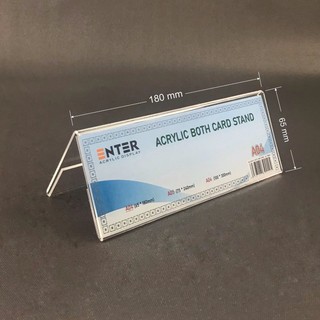 Kệ chức vụ 2 mặt mica enter a04 180x65mm nhỏ