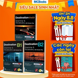 Sách trọn bộ giáo trình destination grammar & vocabulary b1, b2, c1&c2 lẻ/combo