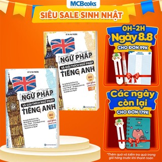 Sách - Combo Ngữ Pháp Và Giải Thích Ngữ Pháp Tiếng Anh Cơ Bản Và Nâng Cao 80/20 (Tập 1 + Tập 2)