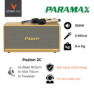 Loa karaoke di động paramax pasion 2c 100w / 400w - hàng chính hãng