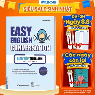 Sách - Easy English Conversation – Giao tiếp tiếng Anh thật dễ dàng - Học Kèm App Online