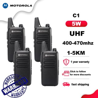 Bộ 4 Máy Bộ đàm Motorola C1 Bộ đàm UHF(400-470MHz) 5W Mini Walkie Talkie 16 Channel 9800Mah Khoảng cách giao tiếp 5km