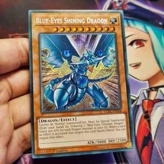Thẻ bài Yugioh chính hãng | Blue-Eyes Shining Dragon | LCKC Secret rare.
