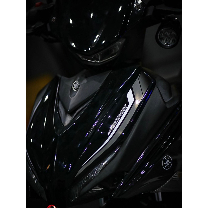 tem chế Excuter 155 Xám đen Mx king- Tem decal 3 lớp