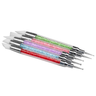 Bộ silicon 5 cây 2 đầu chấm bi