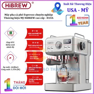 Máy pha cà phê Espresso chuyên nghiệp, thương hiệu cao cấp - H10A
