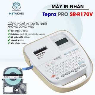 Máy in nhãn tepra sr-r170v - máy có tiếng việt