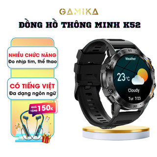 Đồng hồ thông minh K52 Smartwatch theo dõi sức khỏe Đồng hồ điện tử nghe gọi Bluetooth GAGAY