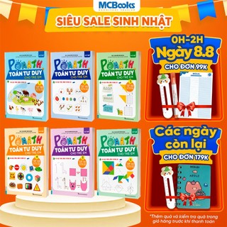 Sách - Combo Pomath Toán Tư Duy Cho Trẻ Em (Tập 1 - 6)