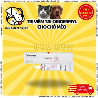 Sản phẩm viêm tai chó mèo Oridermyl
