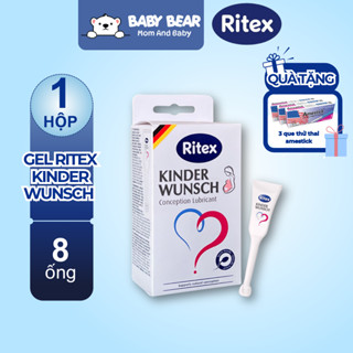 Gel Ritex Kinderwunsch Đức - Gel Tạo Môi Trường Kiềm, Bôi Trơn, Hỗ Trợ Thụ Thai, Dưỡng Ẩm (8 Ống) [Chính Hãng]