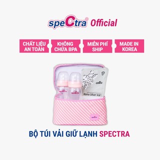 Túi giữ nhiệt kèm túi đá khô màu hồng Spectra - Hàng Chính Hãng