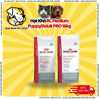 Hạt khô rc medium puppy/adult pro 16kg
