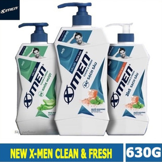Tắm Gội X-Men Clean & Fresh Sạch Gàu - Khỏe Mượt 630g