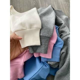 Áo Nỉ nơ ngực dáng ngắn