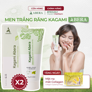 [COMBO 2] Men Trắng Răng Kagami Abera đánh bay mọi vết ố vàng trên răng và giúp răng trắng sáng 110G