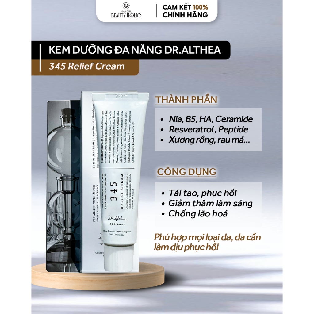 Kem dưỡng thuần chay DR.ALTHEA 345 RELIF CREAM