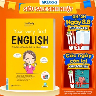 Sách - Your Very First English - Tự Học Nghe Nói Tiếng Anh Chuẩn Dễ Nhanh Volume 1 - Học Kèm App Online