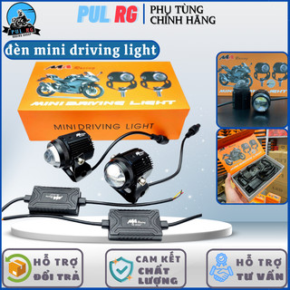 Đèn trợ sáng bi cầu mini MA RACING DRIVING LIGHT 2 chế độ ánh sáng trắng vàng hàng chính hãng
