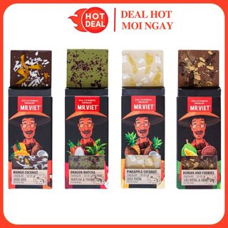 Socola Thanh Mr.Việt Chocolate Đen/Matcha Thanh Long/Sầu Riêng/Xoài/Dừa Mr Việt Coffee