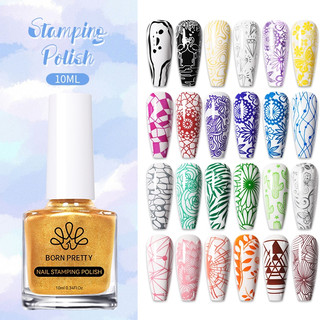 BORN PRETTY Gel Sơn Móng Tay 10ml In Họa Tiết Độc Đáo Nước Sơn Móng Tay