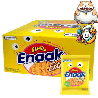 Snack mì trẻ em Enaak Indonesia vị gà truyền thống thùng 24 gói x 30 gram Mì Vàng Enaak Gemez Extra