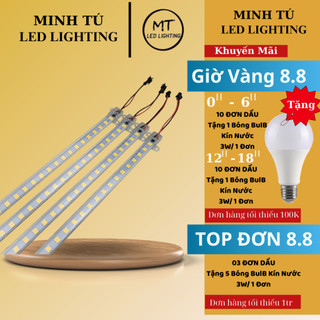 Thanh đèn led sử dụng trực tiếp điện 220v có vỏ nhựa 1m 0.5m 0.3m