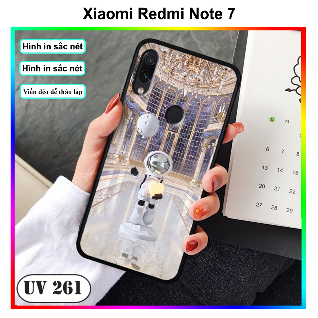 Ốp lưngXiaomi Redmi Note 7/ Note 7 Pro - in  hình Phi Hành Gia