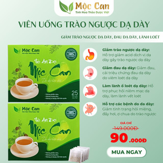 Trà an dạ Mộc Can, hỗ trợ tiêu hóa, viêm loét dạ dày tá tràng, hết ợ hơi, ợ chua, đầy bụng, khó tiêu